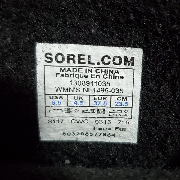 SOREL / 6.5 / Women's Carnival Lace-Up Canvas Waterproof Insulated Winter Boots - Picture 10 of 12